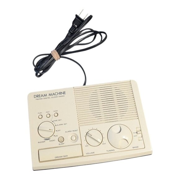 Vintage Sony Dream Machine ICF-C3W Digital Clock Radio FM/AM Beige 1980s Tested - Picture 5 of 7